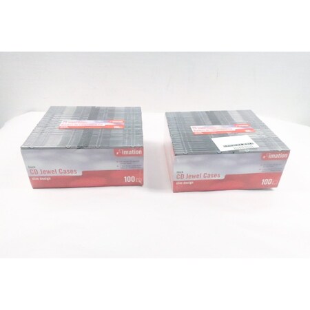 Imation Box Of 200 Slim Design Black Cd Jewel Cases Other Electrical Component 51122 41429
